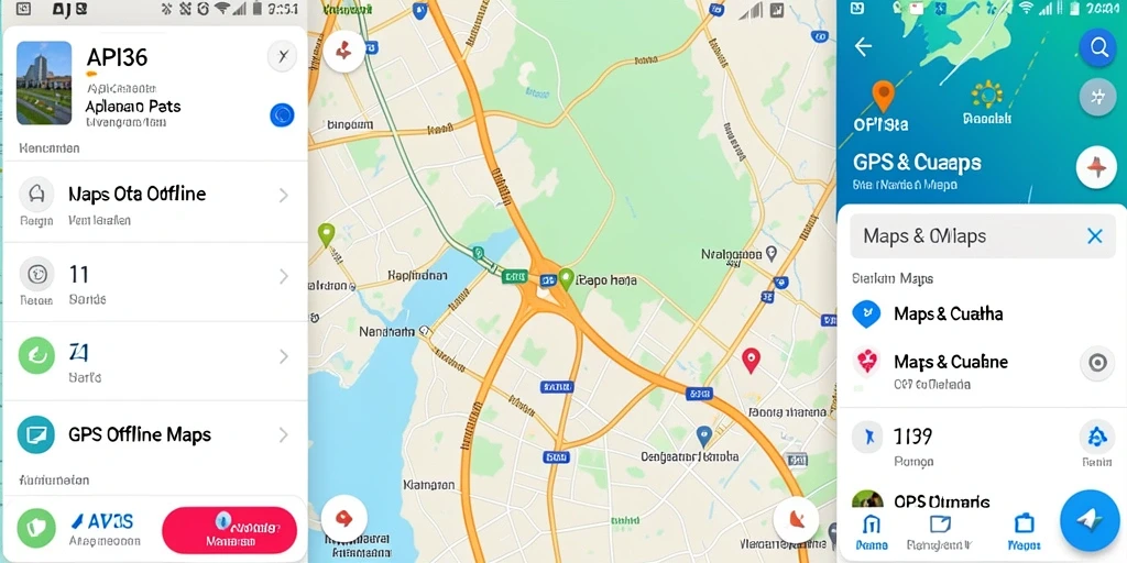 Tampilan antarmuka aplikasi API36 untuk navigasi GPS Offline.